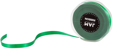 Emerald Green Satin 3/8 Inch Thick x 25 Yards Ribbon