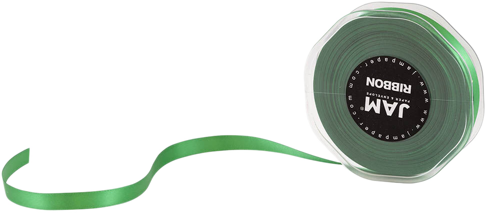 Emerald Green Satin 3/8 Inch Thick x 25 Yards Ribbon
