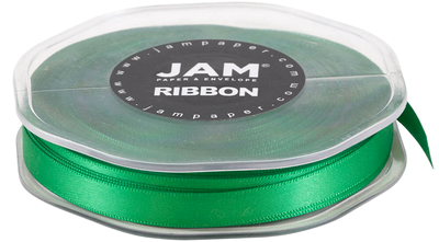 Emerald Green Satin 3/8 Inch Thick x 25 Yards Ribbon