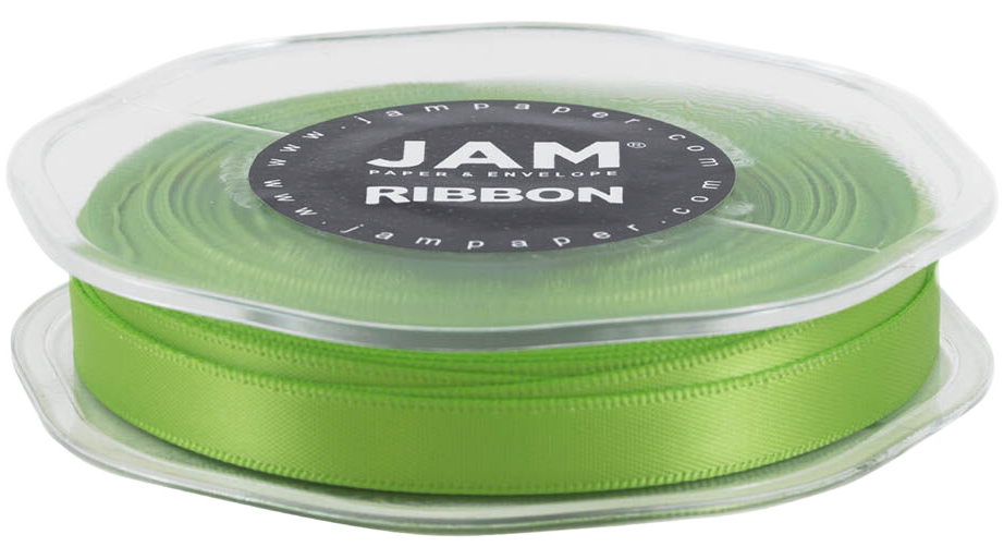Lime Green 3/8 Inch x 25 Yards Satin Ribbon