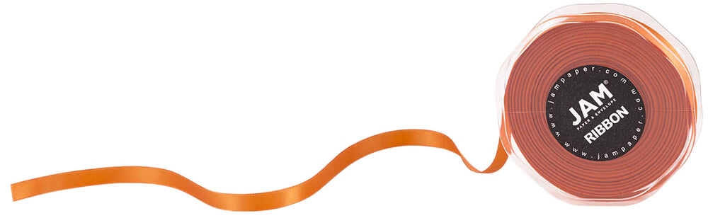 Orange Satin 3/8 Inch x 25 Yards Ribbon