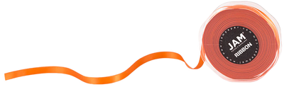 Orange Satin 3/8 Inch x 25 Yards Ribbon
