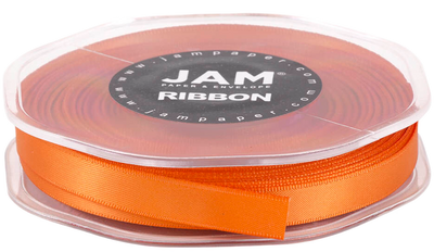 Orange Satin 3/8 Inch x 25 Yards Ribbon