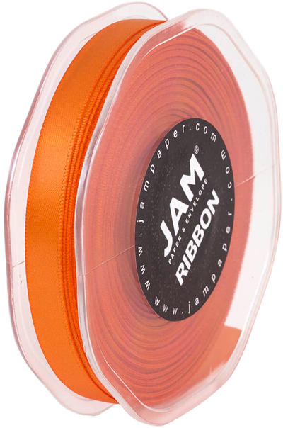 Orange Satin 3/8 Inch x 25 Yards Ribbon
