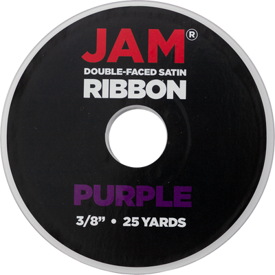 Purple Satin 3/8 Inch x 25 Yards Ribbon