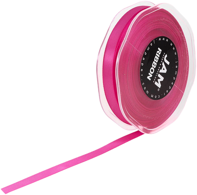 Hot Pink Satin 3/8 Inch x 25 Yards Ribbon