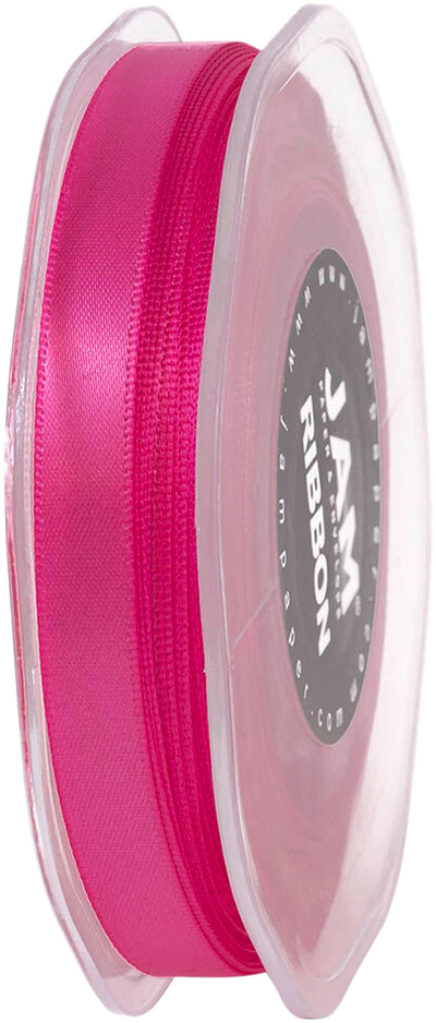 Hot Pink Satin 3/8 Inch x 25 Yards Ribbon