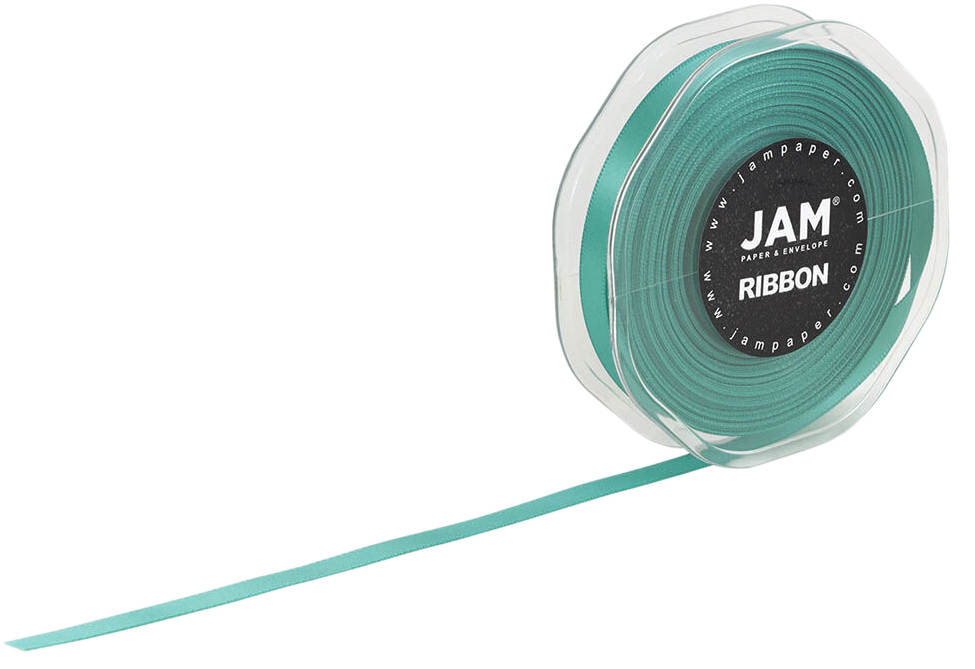 Teal Blue Satin 3/8 Inch x 25 Yards Ribbon