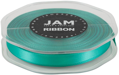 Teal Blue Satin 3/8 Inch x 25 Yards Ribbon