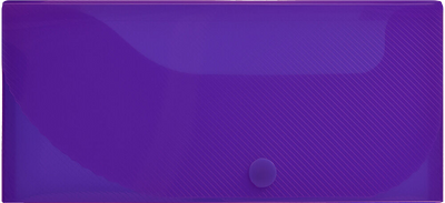 Purple Snap Button Pencil Case