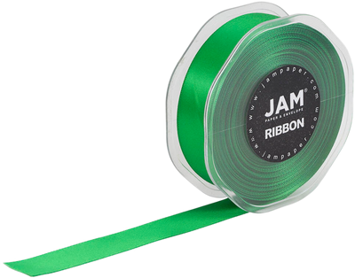 Emerald Green Satin 7/8 Inch Thick x 25 Yards Ribbon