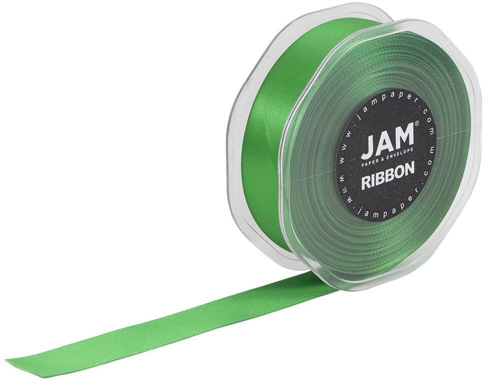 Emerald Green Satin 7/8 Inch Thick x 25 Yards Ribbon