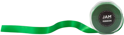Emerald Green Satin 7/8 Inch Thick x 25 Yards Ribbon