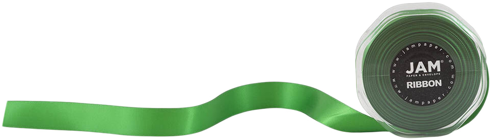 Emerald Green Satin 7/8 Inch Thick x 25 Yards Ribbon