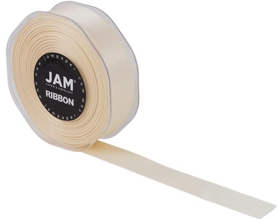 Ivory Satin 7/8 Inch x 25 Yards Ribbon