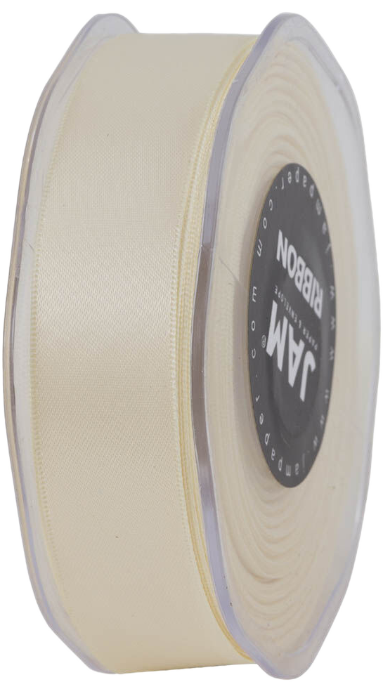 Ivory Satin 7/8 Inch x 25 Yards Ribbon