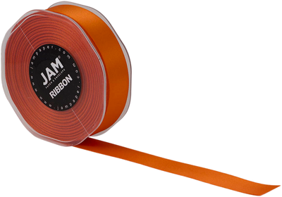 Orange Satin 7/8 Inch x 25 Yards Ribbon