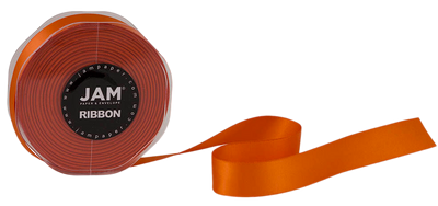 Orange Satin 7/8 Inch x 25 Yards Ribbon