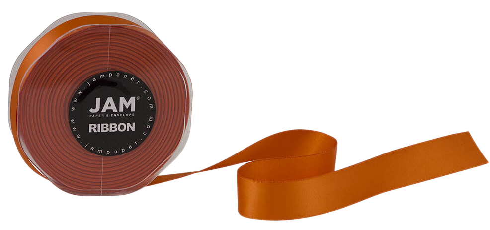 Orange Satin 7/8 Inch x 25 Yards Ribbon