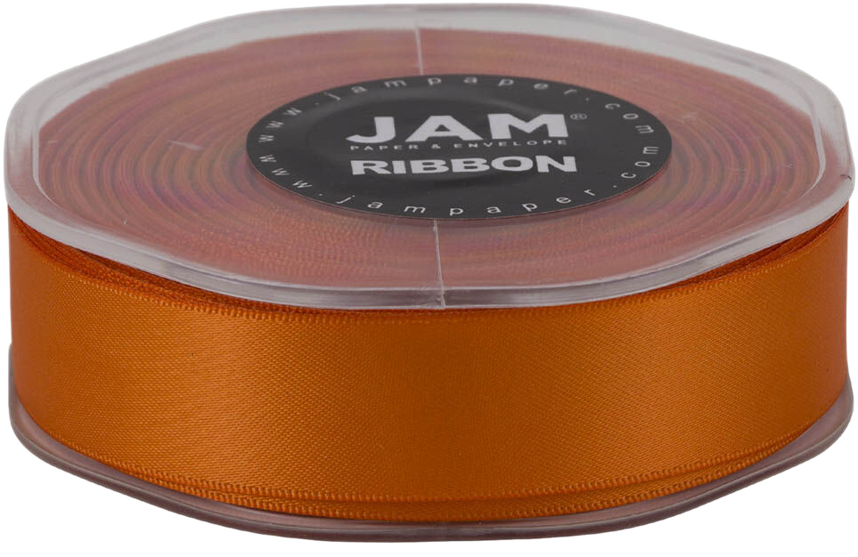 Orange Satin 7/8 Inch x 25 Yards Ribbon