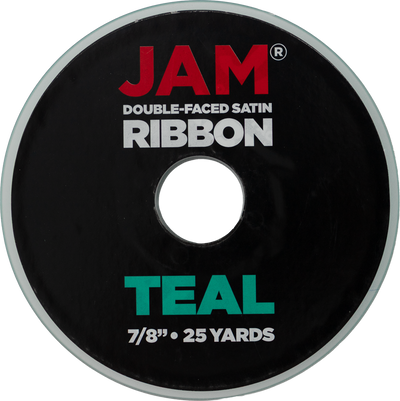 Teal Blue/Green Satin 7/8 Inch x 25 Yards Ribbon