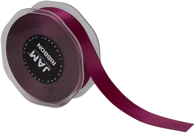 Burgundy Satin 7/8 Inch x 25 Yards Ribbon