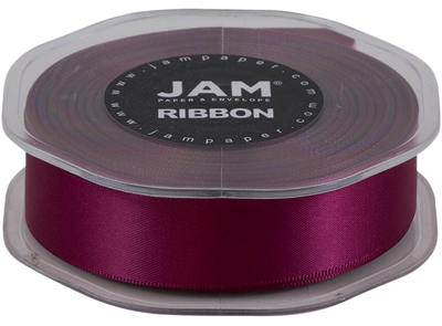 Burgundy Satin 7/8 Inch x 25 Yards Ribbon