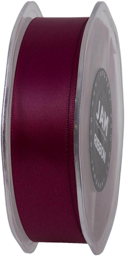 Burgundy Satin 7/8 Inch x 25 Yards Ribbon