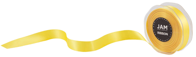 Yellow Satin 7/8 Inch Thick x 25 Yards Ribbon