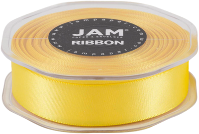 Yellow Satin 7/8 Inch Thick x 25 Yards Ribbon