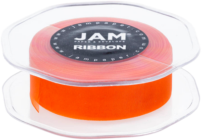 Orange Sheer Ribbon 7/8 Inch x 25 Yards Sheer Ribbon