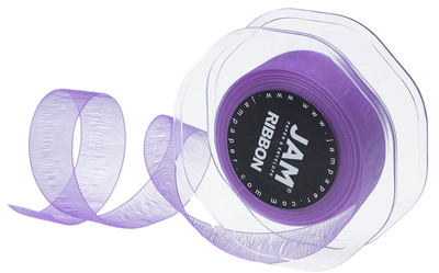 Purple 7/8 Inch x 25 Yards Sheer Ribbon