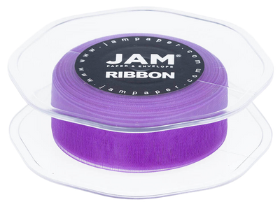 Purple 7/8 Inch x 25 Yards Sheer Ribbon