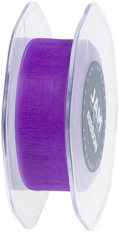 Purple 7/8 Inch x 25 Yards Sheer Ribbon