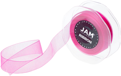 Hot Pink 7/8 Inch x 25 Yards Sheer Ribbon