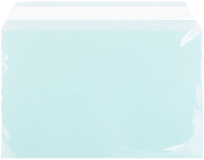 Aqua 1.6mil 5 7/16 x 8 5/8 Cello Envelopes with Peel & Seal