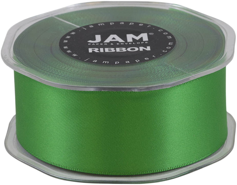 Emerald Green Satin 1 1/2 Inch Thick x 25 Yards Ribbon