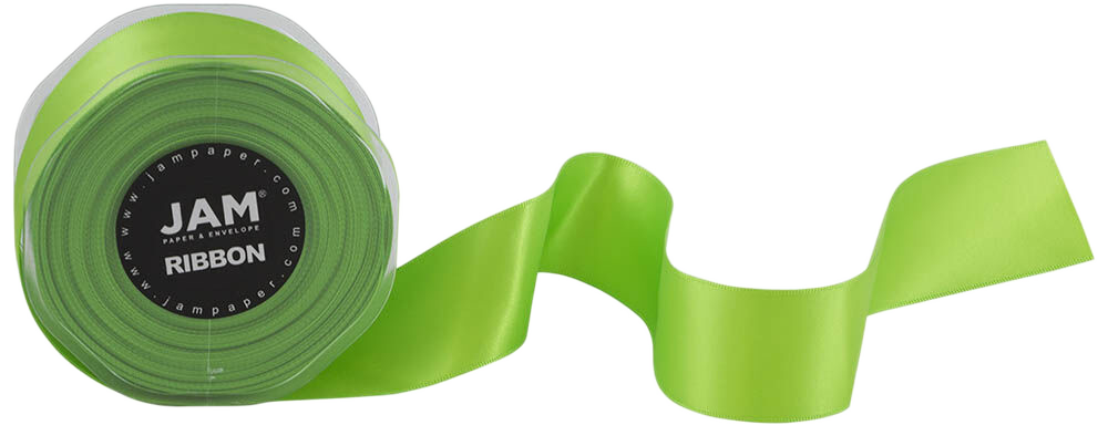 Lime Green 1 1/2 Inch x 25 Yards Satin Double Face Ribbon