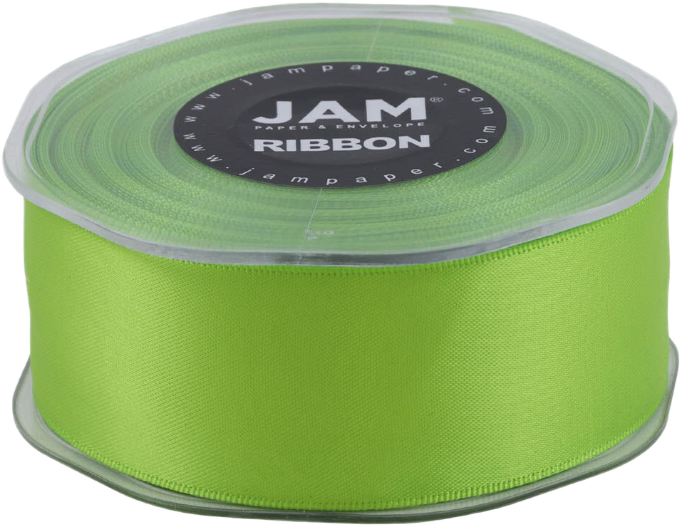 Lime Green 1 1/2 Inch x 25 Yards Satin Double Face Ribbon