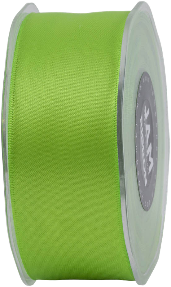 Lime Green 1 1/2 Inch x 25 Yards Satin Double Face Ribbon