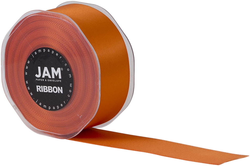 Orange Satin 1 1/2 Inch x 25 Yards Ribbon