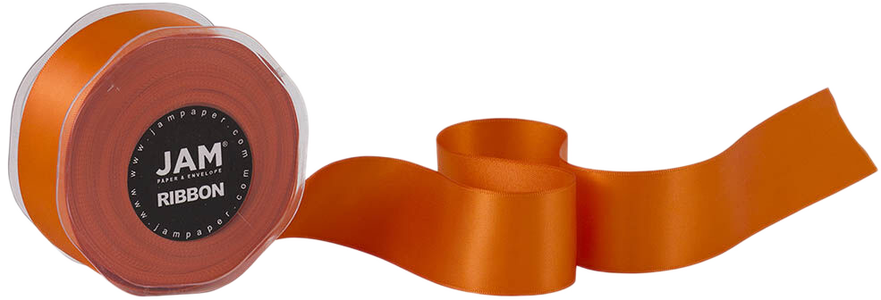 Orange Satin 1 1/2 Inch x 25 Yards Ribbon