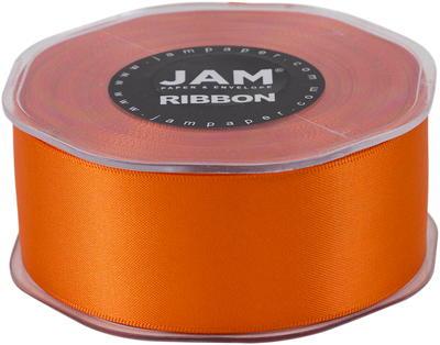 Orange Satin 1 1/2 Inch x 25 Yards Ribbon