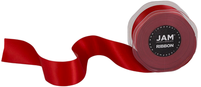 Red Satin 1 1/2 Inch Thick x 25 Yards Ribbon