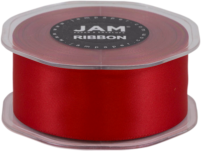 Red Satin 1 1/2 Inch Thick x 25 Yards Ribbon