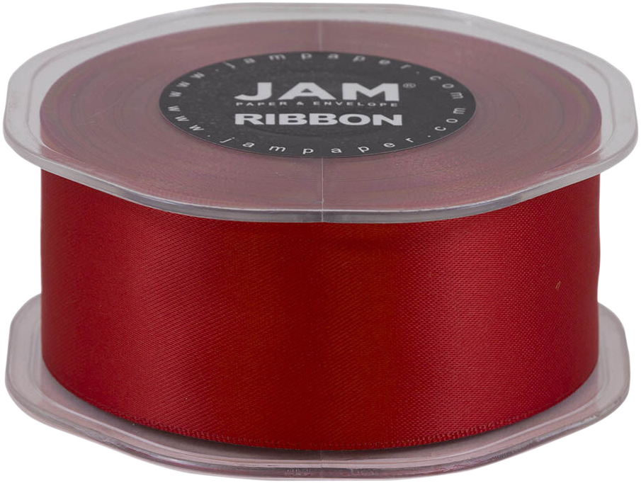 Red Satin 1 1/2 Inch Thick x 25 Yards Ribbon