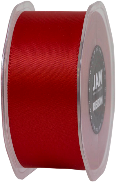 Red Satin 1 1/2 Inch Thick x 25 Yards Ribbon