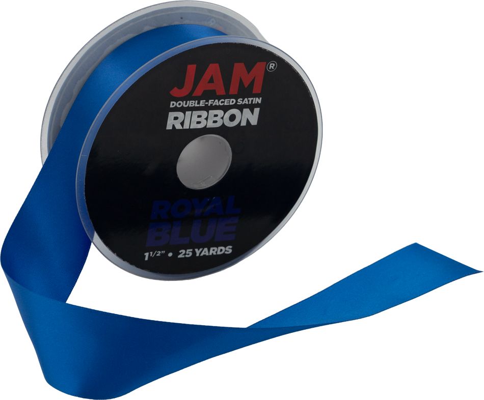 Royal Blue Satin 1 1/2 Inch x 25 Yards Ribbon