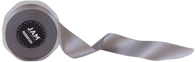 Silver Satin 1 1/2 Inch x 25 Yards Ribbon