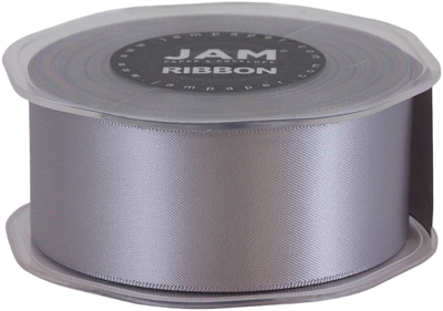 Silver Satin 1 1/2 Inch x 25 Yards Ribbon